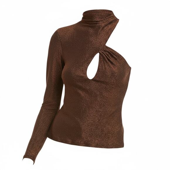 Nicholas Metallic Oriana One Sleeve Top Size 10 AU 6 US - Picture 2 of 10